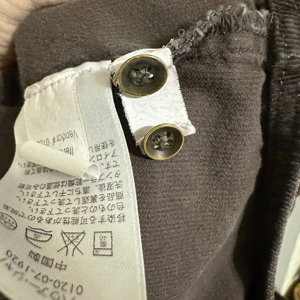 Eddie Bauer Womens Brown 2X Corduroy Ruffle Button Down Shirt Regency Core‎ - Picture 5 of 6